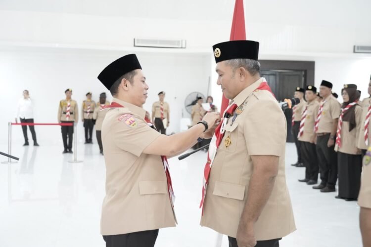 PAW Masa Bakti 2024-2029, Wyldan Ansyori Hasibuan Resmi Dilantik Jadi Ketua Kwarcab Gerakan Pramuka Palas