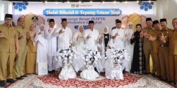 Syah Afandin Hadiri Halal Bihalal IKAPTK dan Lepas Tiga Calon Jemaah Haji