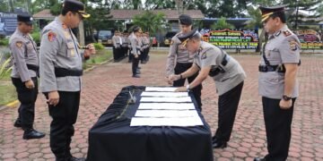 Polres Langkat Laksanakan Sertijab, Perkuat Kinerja Profesional dan Pelayanan Publik