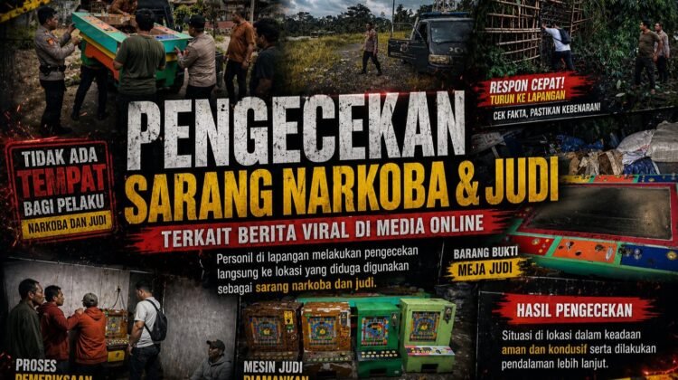 Polsek Pancur Batu Gerebek Sarang Narkoba