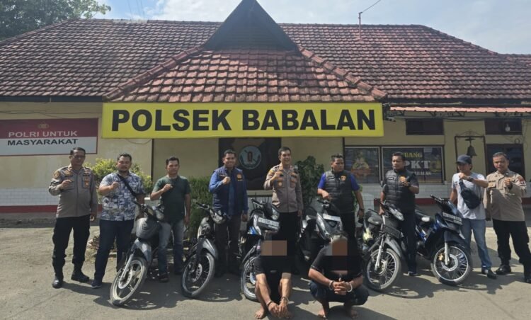 Polsek Babalan Ungkap Kasus Curanmor
