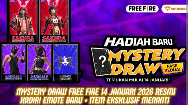 Mystery Draw FF 2026 Resmi Rilis, Intip Jadwalnya!