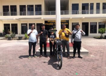 Subuh Hari, Pencuri RX King Dibekuk Satreskrim Polres Karo di Kabanjahe