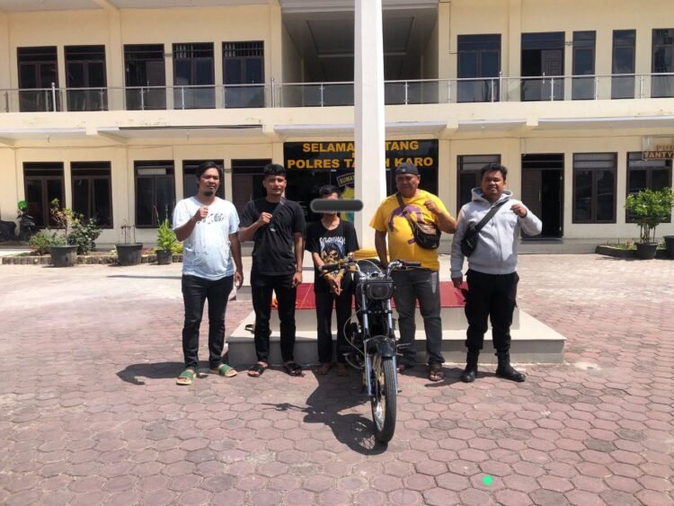 Subuh Hari, Pencuri RX King Dibekuk Satreskrim Polres Karo di Kabanjahe