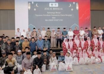 Bupati Karo Hadiri Halal Bihalal Yayasan Gerakan Sumut Bergiat dan IKA MSP FISIP USU