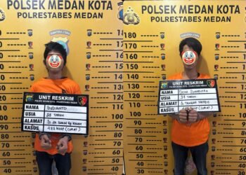 Polsek Medan Kota Tangkap Dua Pelaku Pembobolan Mess Polda Aceh, Kerugian Capai Rp200 Juta
