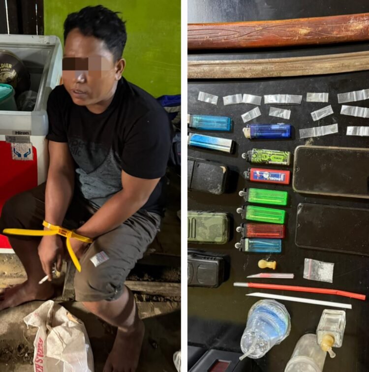 Polsek Tanjung Pura Gagalkan Peredaran Sabu dan Amankan Tersangka