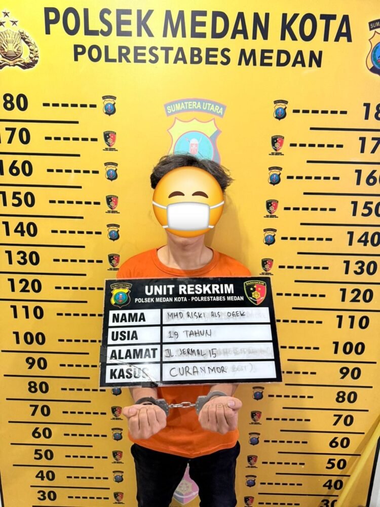 Polsek Medan Kota Tangkap Pelaku Curanmor, Terlibat Sejumlah Aksi Pencurian