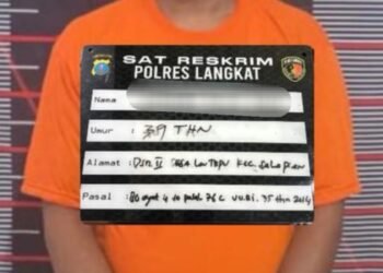 Aniaya Anak di Bawah Umur, Ayah Tiri Diringkus Sat Reskrim Polres Langkat