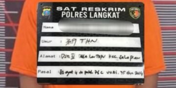 Aniaya Anak di Bawah Umur, Ayah Tiri Diringkus Sat Reskrim Polres Langkat