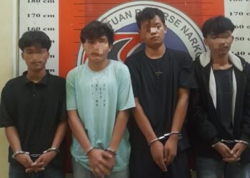 Empat Pemakai Sabu Diamankan Satresnarkoba Polres Palas di Pasar Sibuhuan