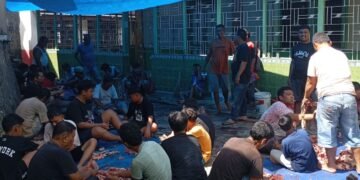 Idul Adha 1447 H, Warga Gang Muhajirin Wek III Padangsidimpuan Sembelih 3 Ekor Sapi