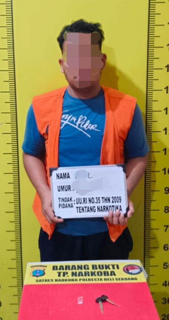 Pria 23 Tahun di Galang Diciduk Polisi Deli Serdang