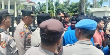 Polres Palas Lakukan Pengamanan Unjuk Rasa Pengurus Cabang Mahasiswa Islam Indonesia 