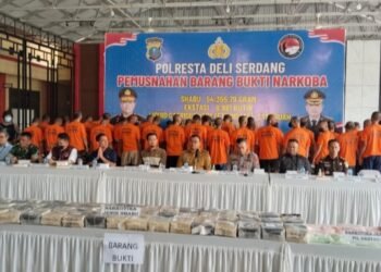 Periode 4 Bulan, Polresta Deliserdang Ungkap Ratusan Kasus Peredaran Narkoba
