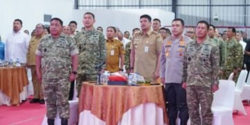 Pangdam I BB Ikuti Vidcon Launching 1.061 KDKMP oleh Presiden RI