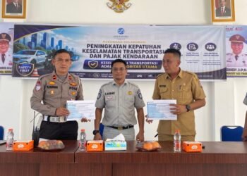 Kanit Lantas Polsek Medan Tembung Sosialisasikan Keselamatan Berlalu Lintas dan Kepatuhan Pajak Kendaraan