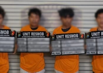 Empat Begal Terowongan Tembung Ditangkap