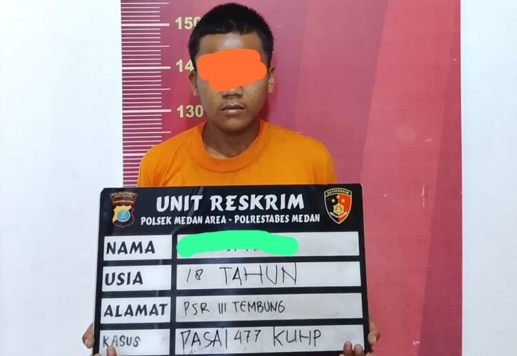 Polsek Medan Area Tangkap Pelaku Pembongkaran Rumah saat Bersembunyi di Jermal