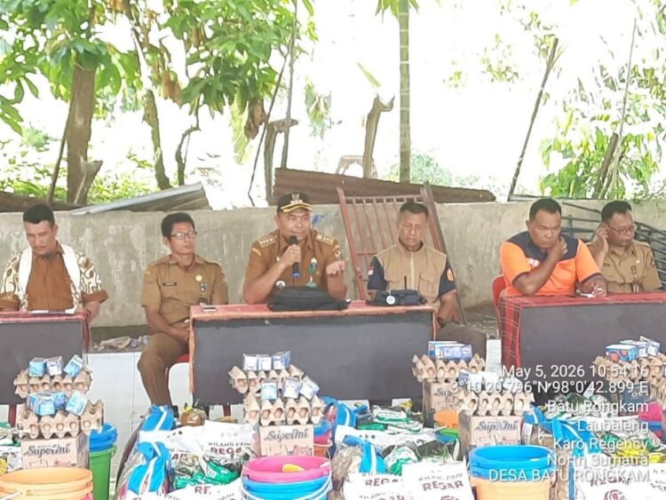 Pemkab Karo Salurkan Bantuan untuk Korban Banjir Bandang di Batu Rongkam