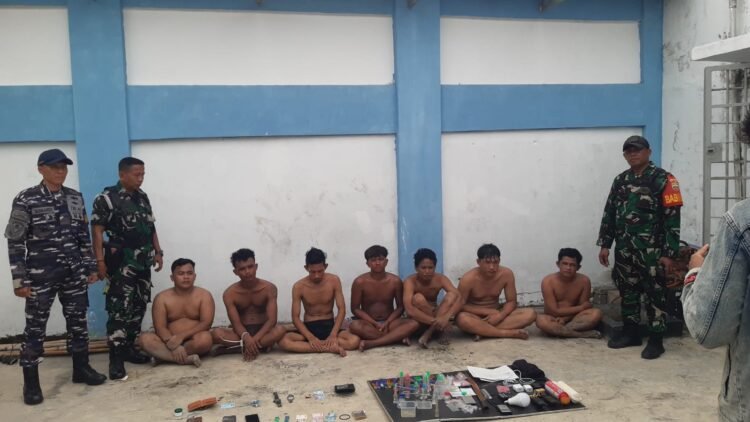 POMAL Kodaeral I Grebek Sarang Narkoba di Bagan Deli Belawan, 7 Pria Diamankan Berserta BB Sabu dan CCTV