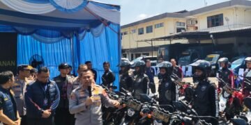 Polisi Gerebek 8 Gudang Penampungan Motor di Medan, 136 Kendaraan Diamankan