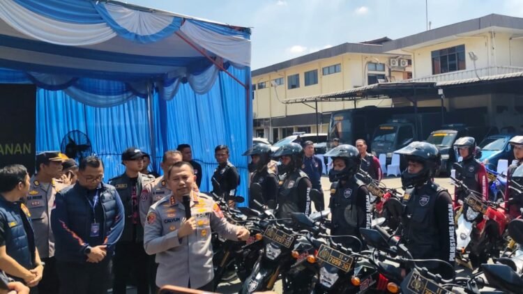 Polisi Gerebek 8 Gudang Penampungan Motor di Medan, 136 Kendaraan Diamankan