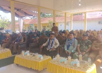 Polsek Barumun Hadiri Kunjungan Tim Monitoring Desa/Kelurahan Provinsi Sumut di Kecamatan Lubuk Barumun
