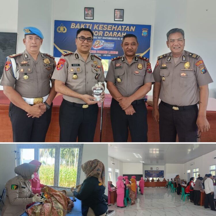 Bakti Kesehatan HUT Bhayangkara ke-80, Polres Palas Hadirkan Donor Darah dan CKG Pelayanan, Kepedulian untuk Masyarakat