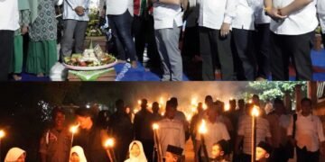 Bupati Padang Lawas Hadiri Acara Doa Bersama Memperingati Tahun Baru Islam dan Bersih Desa Ujung Baru III