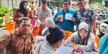 Bapenda Kota Medan Ajak Masyarakat Manfaatkan Pojok PBB di MPP Roadshow Medan Amplas