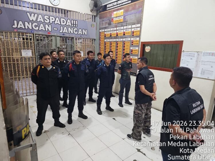 Ciptakan Rutan Aman dan Kondusif, Rutan Kelas I Labuhan Deli Gelar Razia Insidentil