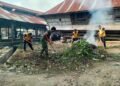 Polsek Juhar Dorong Kebersamaan dan Kamtibmas Melalui Gotong Royong Bersama Warga