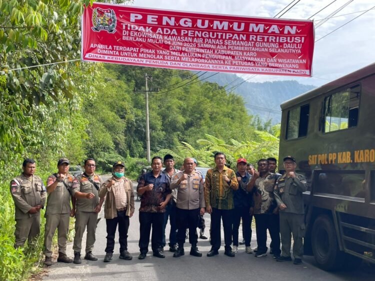 Antisipasi Pungli, Dinas Pariwisata Karo dan Polsek Berastagi Gelar Patroli Gabungan di Kawasan Wisata Doulu