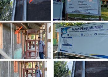 Proyek Revitalisasi SDN 056633 Gang Mangga Kecamatan Gebang Diduga Asal Jadi, APH Diminta Tindak Tegas