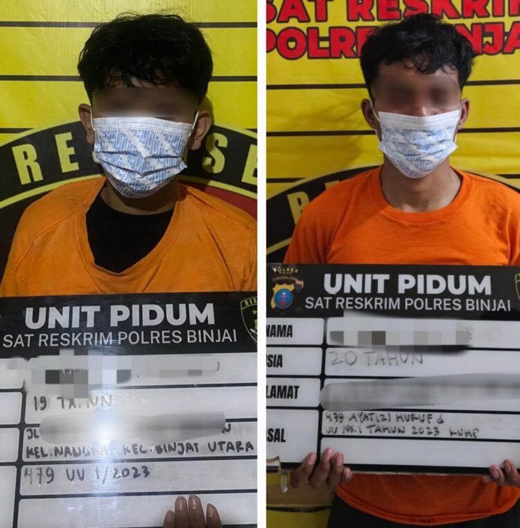 Dua Pembegal Pelajar di Binjai Dicokok Polisi