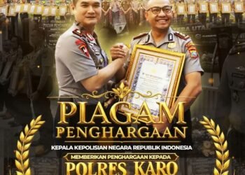 Pelayanan Prima Berbuah Predikat Wilayah Bebas Korupsi, Polres Karo Raih Penghargaan