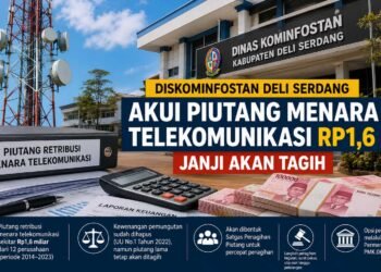 Piutang Menara Telekomunikasi Rp1,6 Miliar Jadi Sorotan, Diskominfostan Deli Serdang Bentuk Satgas Penagihan