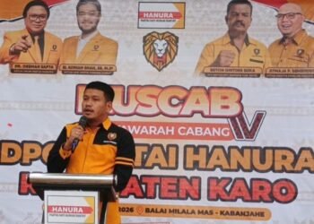 Agra Reynold Gurning Nahkodai DPC Hanura Karo Periode 2025–2030