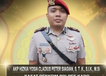 AKP Hizkia Peter Siagian Jabat Kasat Reskrim Polres Karo
