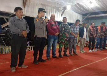 Polsek Kutabuluh Kawal Guro-Guro Aron, Ajak Masyarakat Jaga Keamanan Pesta Tahunan