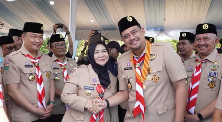 Plt.Bupati Langkat Semangati Kontingen Pramuka Pada Penutupan Jamdasu XI Sumut