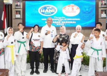 Peringati HAN, Plt. Bupati Langkat Komitmen Lindungi Generasi Muda