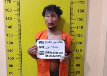 Simpan Sabu dan Coba Kabur, Pelaku dibekuk Satresnarkoba Polresta Deli Serdang di Pagar Merbau