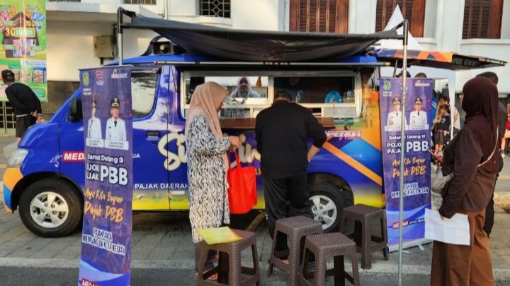Olahraga Sambil Tunaikan Kewajiban Pajak di Pojok PBB dan Samsat Keliling CFD Kota Medan