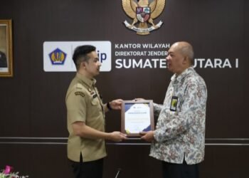 Sinergi Tingkatkan PAD, Bapenda Kota Medan Kunjungi Kanwil DJP Sumut I
