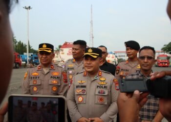 Polda Sumut dan Polres Pelabuhan Belawan Pastikan Distribusi BBM ke SPBU Berjalan Lancar