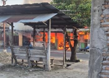 Rumah di Medan Barat Terbakar, Pasutri Alami Luka Bakar Diduga Disambar Api Saat Isi Minyak