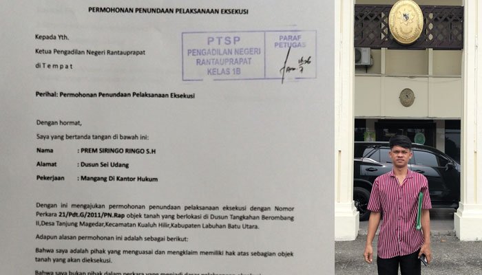 Prem Siringo Ringo Ajukan Penundaan Eksekusi, Eksekusi Tetap Berjalan