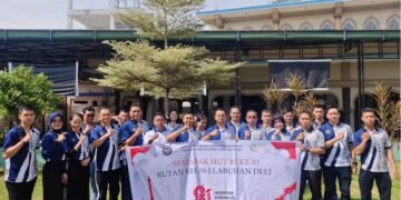 Semarak HUT RI Ke-81, Rutan Labuhan Deli Tingkatkan Kebersihan Fasilitas Umum dan Halaman Kantor